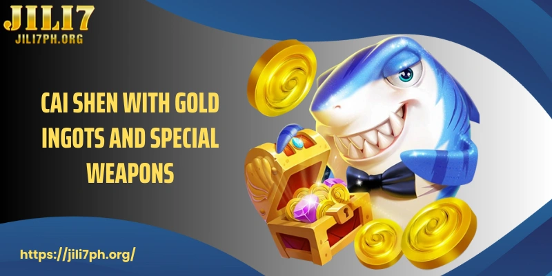 Cai Shen with gold ingots and special weapons