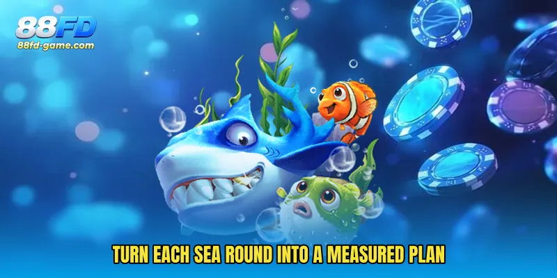 Turn each sea round into a measured plan
